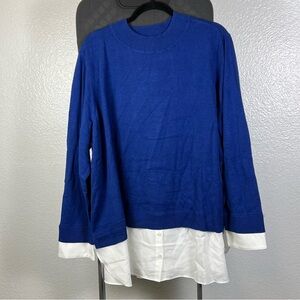 Isaac Mizrahi Women’s Blue Sweater Size 3XP